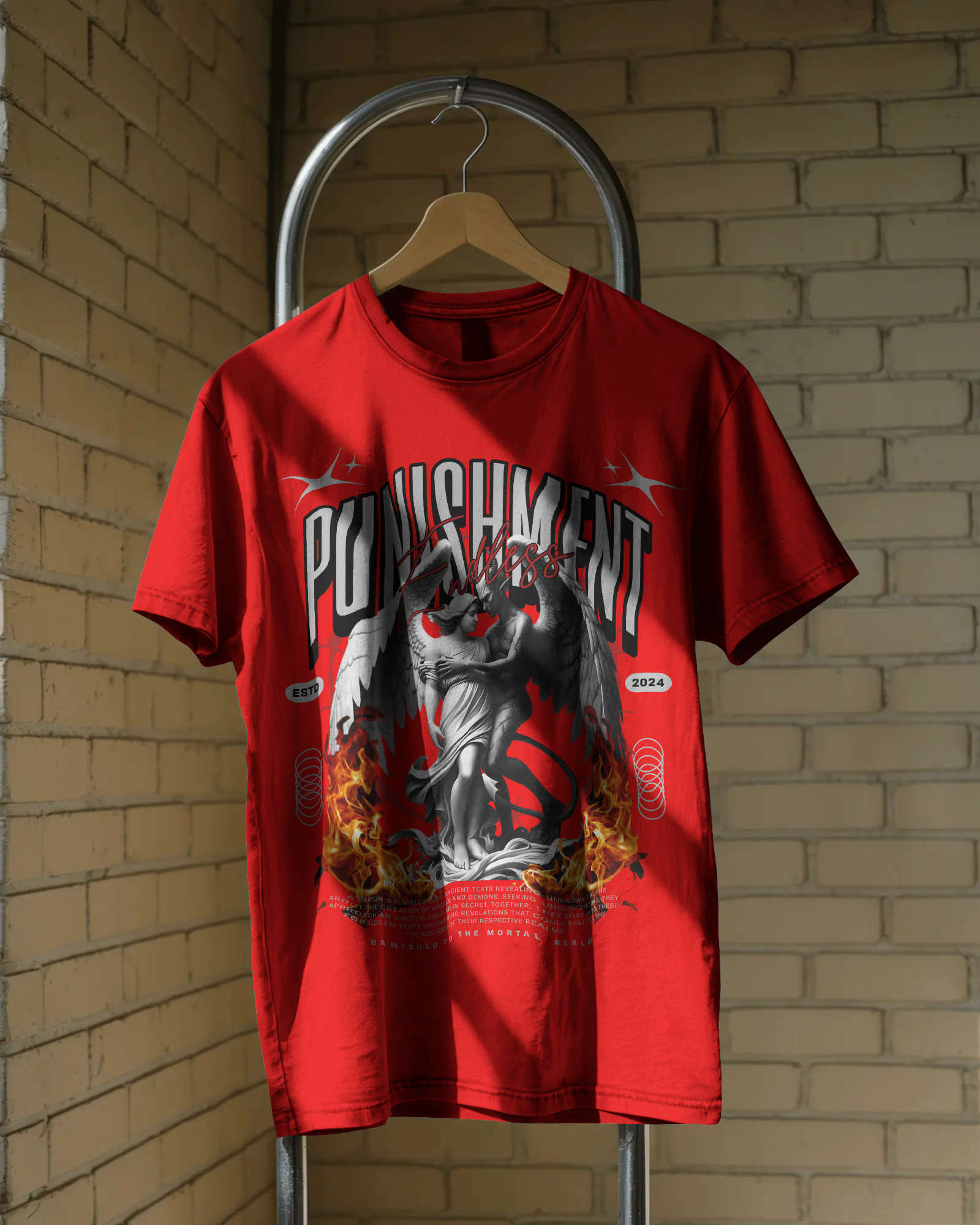 Satan Punishment Printed T-shirt