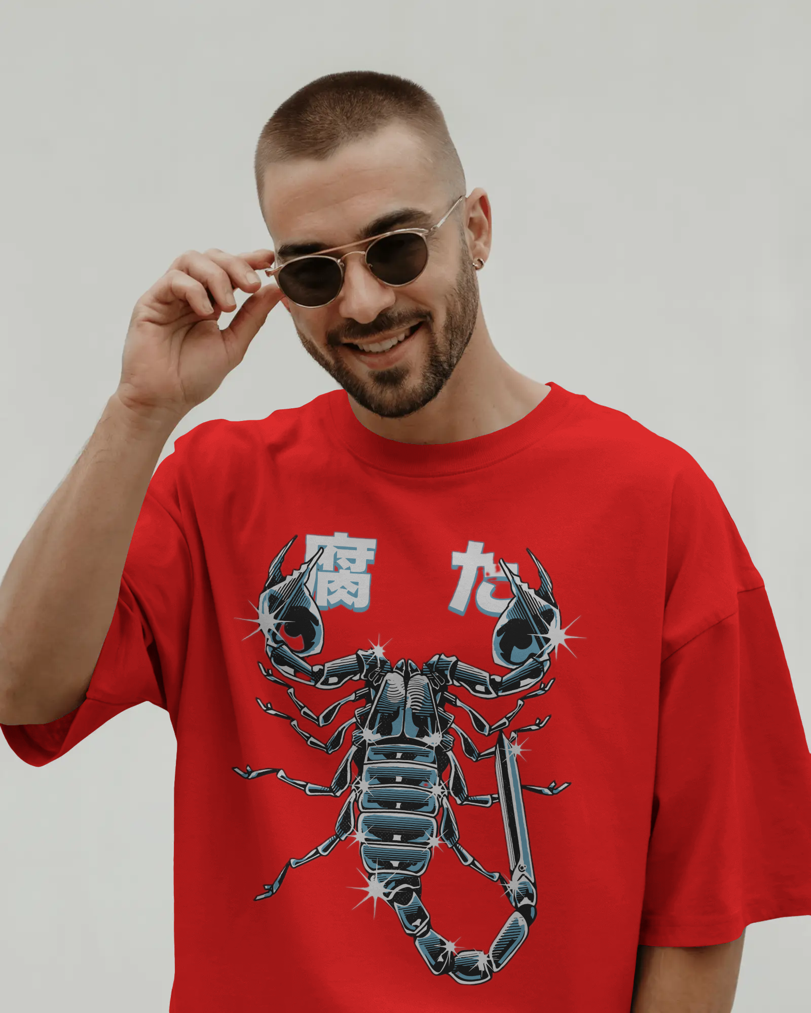 Devil Scorpion Printed T-shirt