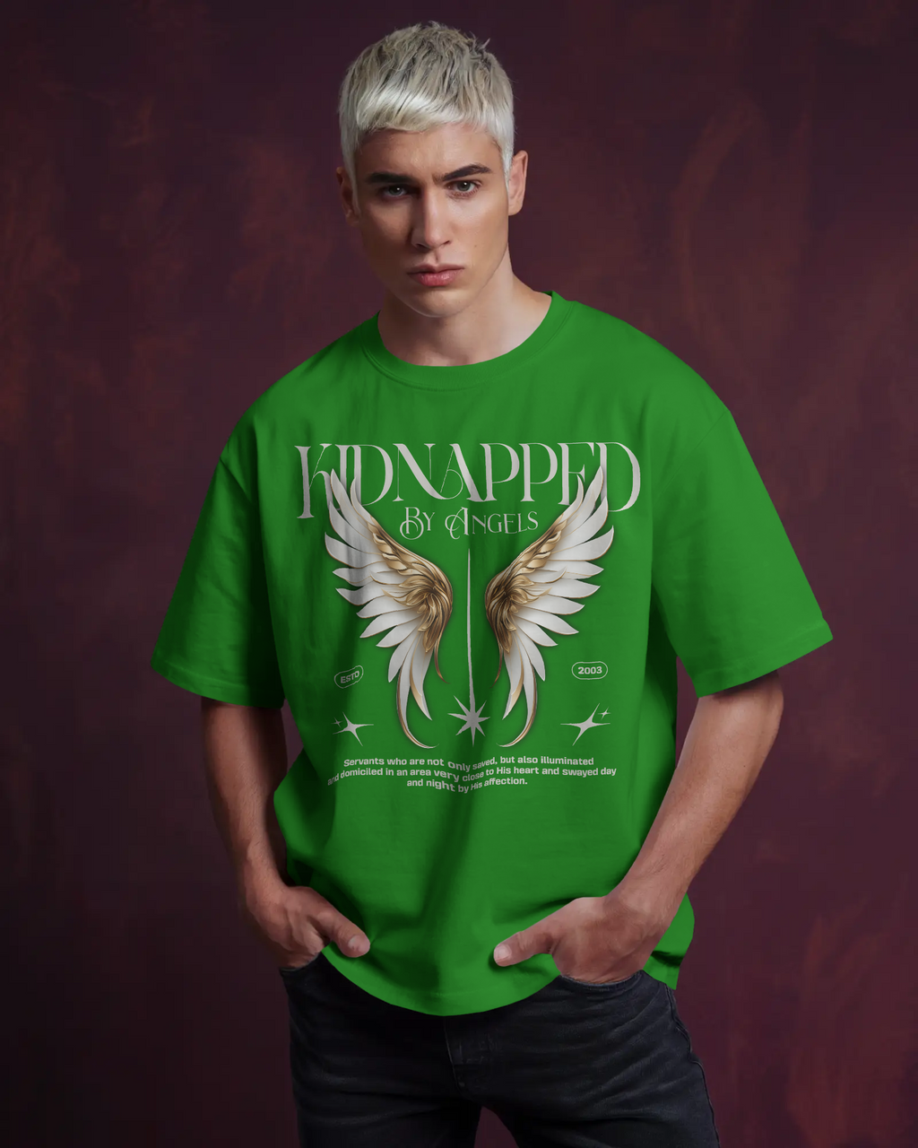 Kidnapped by Angles Printed T-shirt