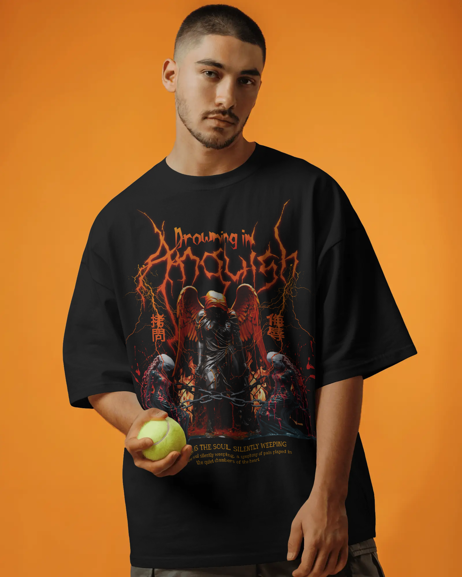 Ghost Drowning Printed T-shirt