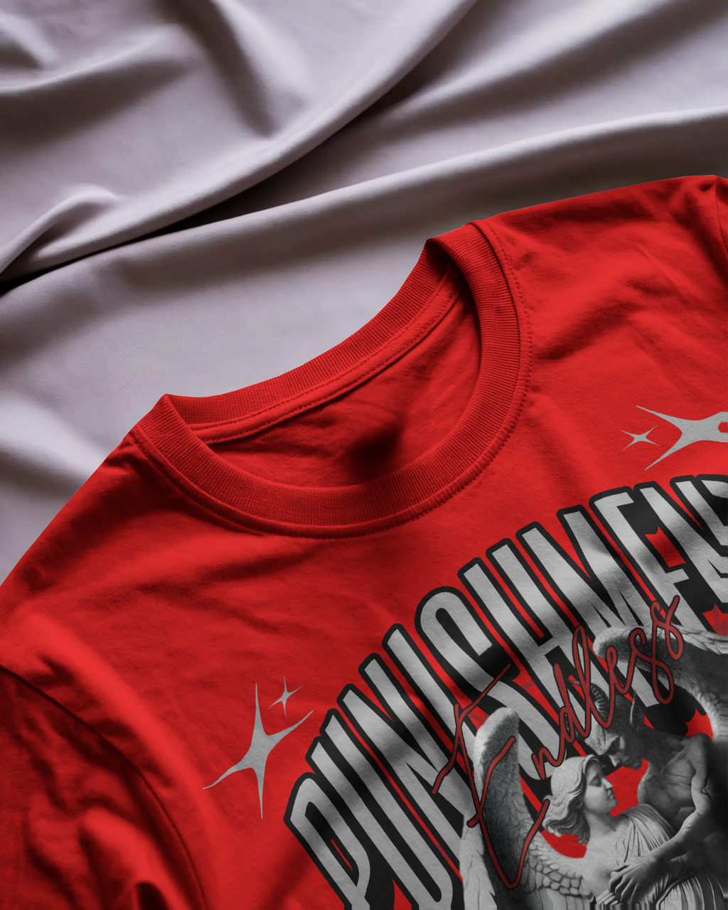 Satan Punishment Printed T-shirt