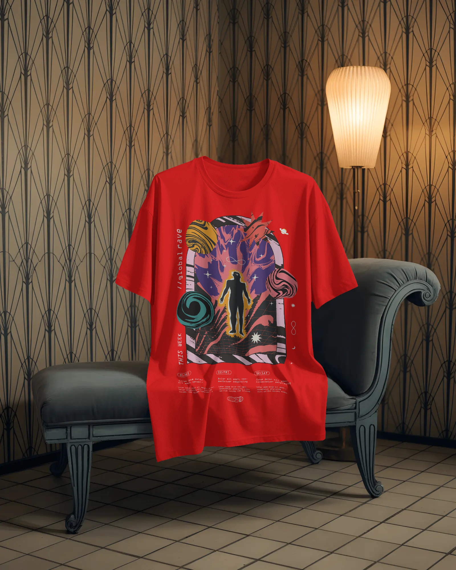Illusion x Reality Printed T-shirt